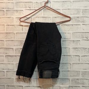 Levi skinny jeans black with rips